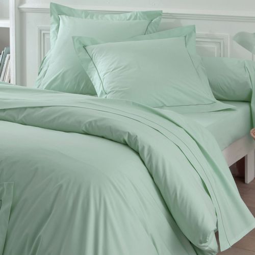 Drap-housse 140x200x28 Vert Céladon En Coton