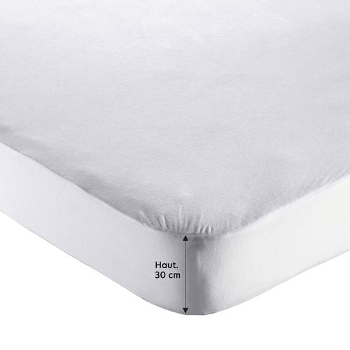 Protège Matelas Grands Bonnets 140x190x30 Blanc En Autres