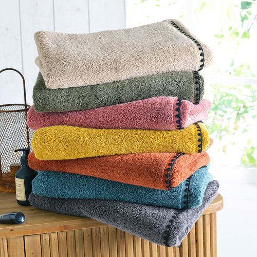 Serviette De Toilette 50x100 Beige En Coton