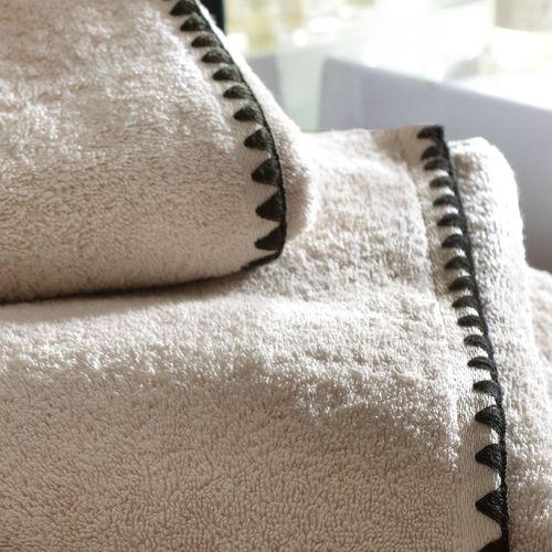 Serviette De Toilette 50x100 Beige En Coton