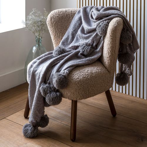 Plaid 125x150 Gris En Acrylique