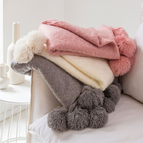 Plaid 125x150 Gris En Acrylique