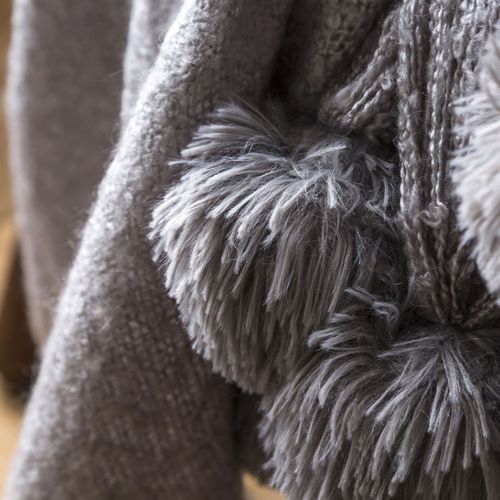 Plaid 125x150 Gris En Acrylique