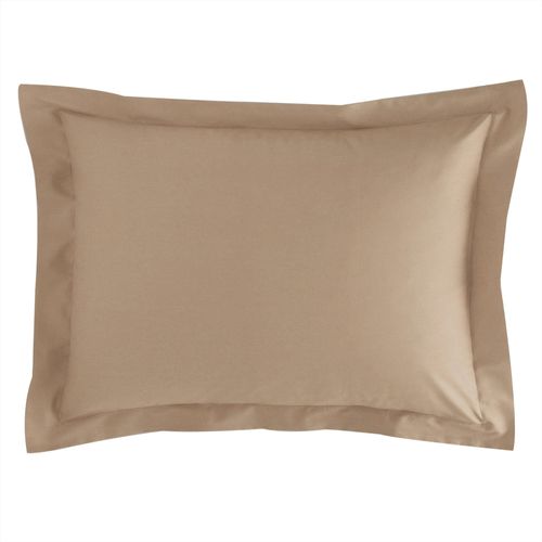 Taie Volant 63x63 Beige En Coton