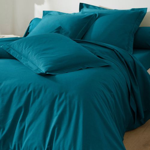 Drap-housse 140x200x28 Bleu Petrole En Coton