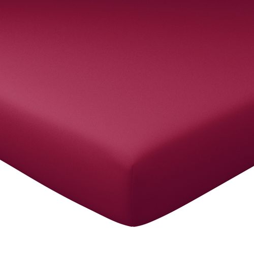 Drap-housse 80x200x28 Rose Indien En Coton