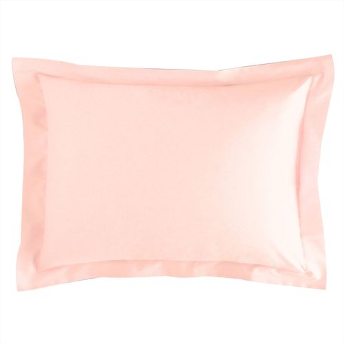 Taie Volant 50x70 Rose Thé En Coton