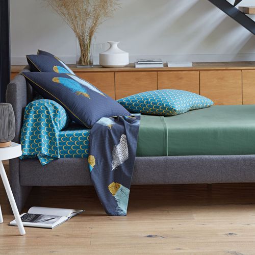 Couverture Tempérée 180x220 Vert Eucalyptus En Polyester