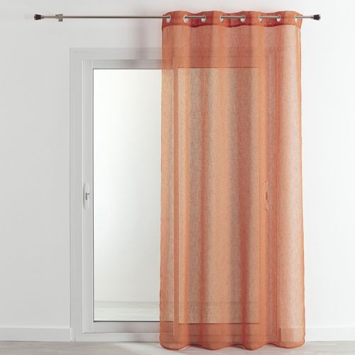 Voilage 140x240 Orange Terracotta En Polyester