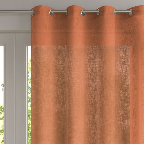 Voilage 140x240 Orange Terracotta En Polyester