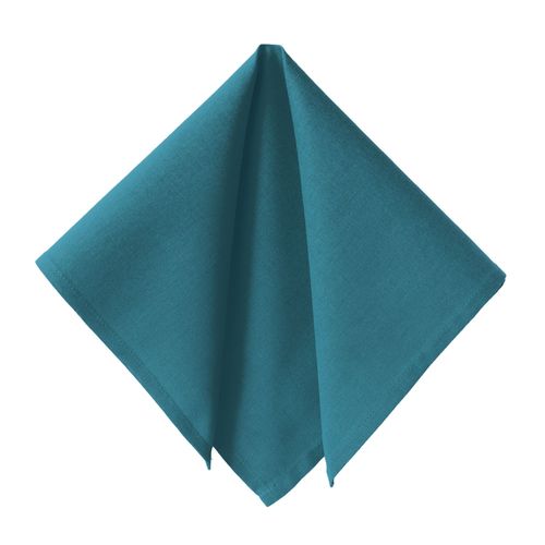 Serviette De Table 43x43 Bleu Canard En Coton