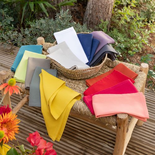 Serviette De Table 43x43 Multicolore En Coton