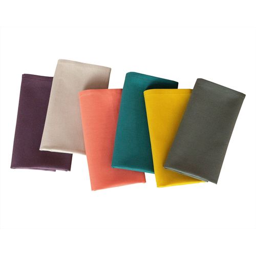 Serviette De Table 43x43 Multicolore En Coton