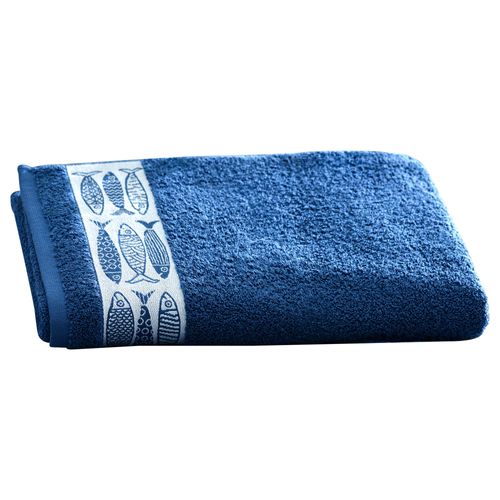 Drap De Bain 100x150 Bleu En Coton 450 G/m²