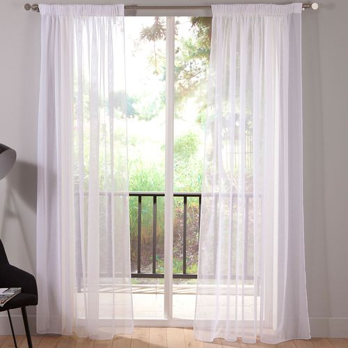 Voilage 295x240 Blanc En Polyester