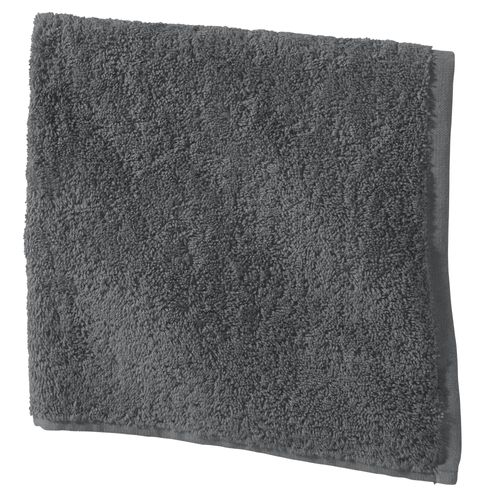 Lot De 2 Essuie-mains 50x50 Gris Foncé En Coton
