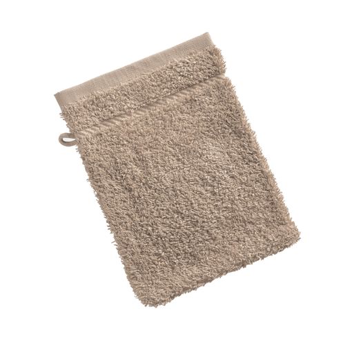 Lot De 2 Gant De Toilette 15x20 Beige Ficelle En Coton