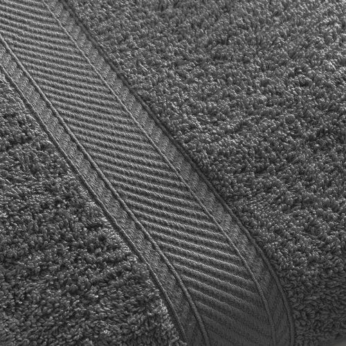 Lot De 2 Gant De Toilette 15x20 Gris Foncé En Coton