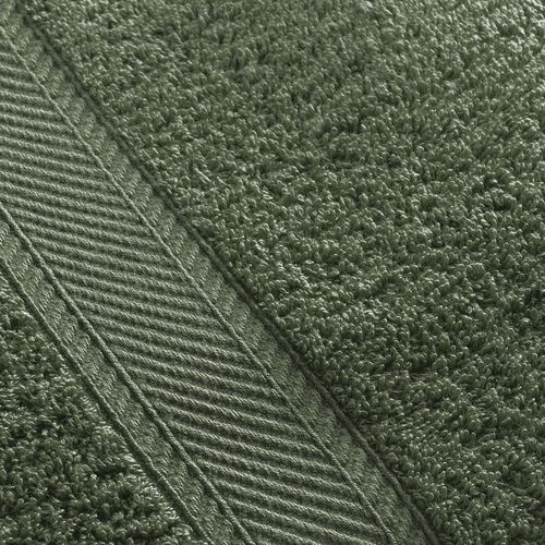 Lot De 2 Gant De Toilette 15x20 Vert Olive En Coton