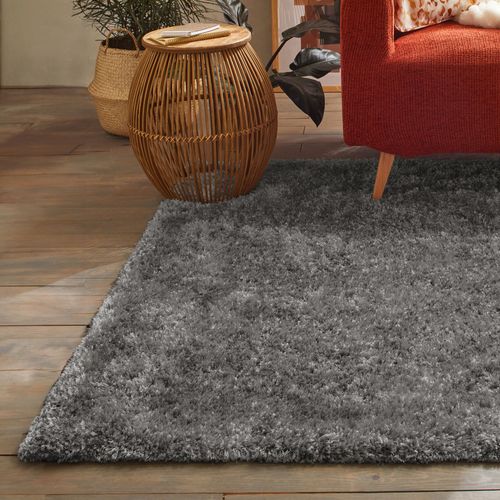 Tapis 120x170 Gris Souris En Polyester