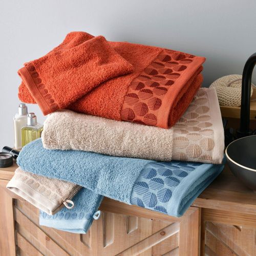 Lot De 2 Gant De Toilette 15x21 Beige En Coton 450 G/m²