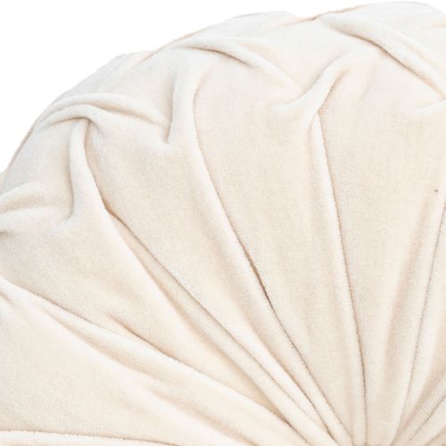 Coussin Rond Beige En Coton