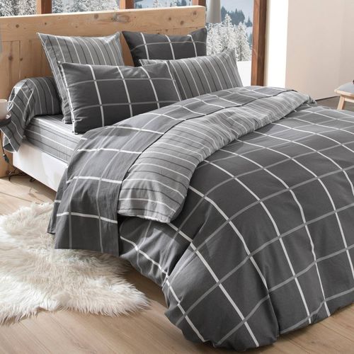Drap-housse 90x190x28 Gris Foncé En Coton