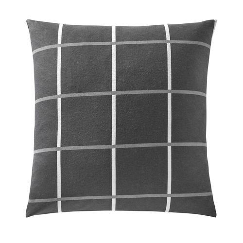 Taie Sac 63x63 Gris Foncé En Coton