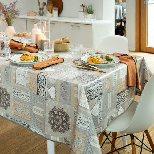 Nappe 140x140 Gris En Pvc