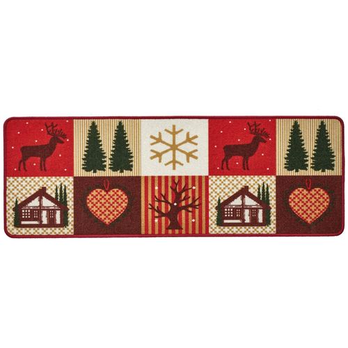 Tapis De Cuisine 40x60 Rouge En Textile