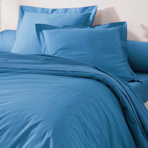 Drap-housse 180x200x28 Bleu Océan En Coton