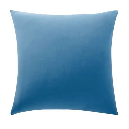 Taie Sac 63x63 Bleu Océan En Coton