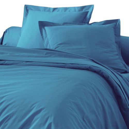 Housse De Couette 260x240 Bleu Océan En Coton