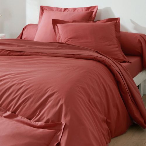 Housse De Couette 260x240 Orange Sienne En Coton