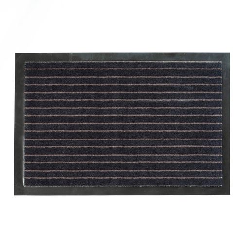 Tapis Antipoussières Noir En Textile