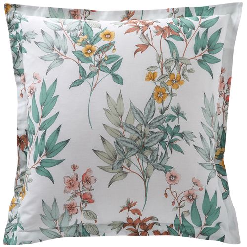 Taie Volant 63x63 Vert En Coton