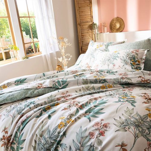 Housse De Couette 200x200 Vert En Coton