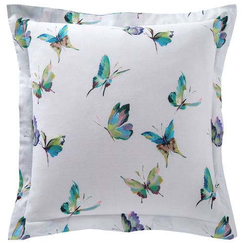 Taie Volant 50x70 Vert En Coton