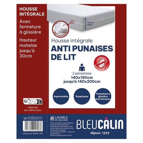 Protège Matelas 80x190 Blanc En Polyester