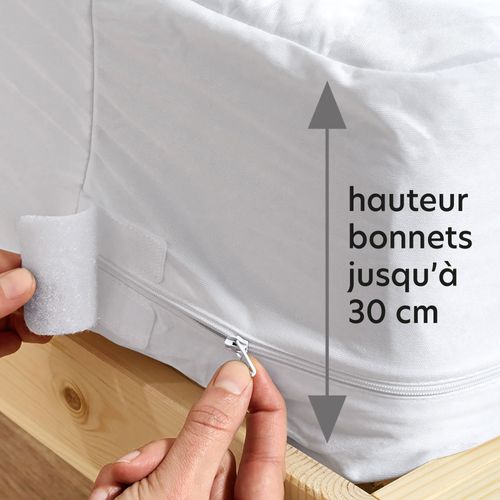 Protège Matelas 80x190 Blanc En Polyester