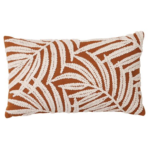 Housse De Coussin 30x50 Marron Caramel En Polyester