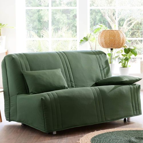 Housse BZ 2 Places Vert Olive En Coton