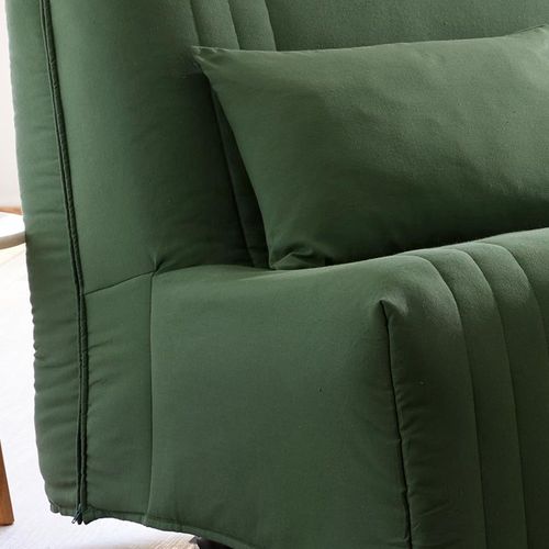 Housse BZ 2 Places Vert Olive En Coton