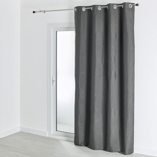 Rideau Occultant 140x260 Gris Anthracite En Polyester