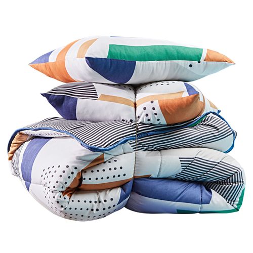 Couette Chaude 200x200 Bleu En Autres