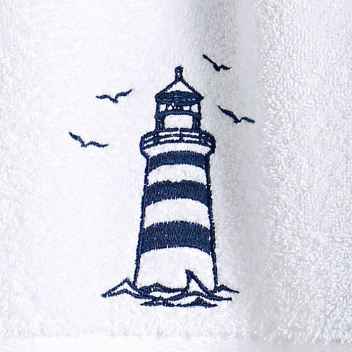 Serviette De Toilette 50x90 Blanc En Coton 450 G/m²