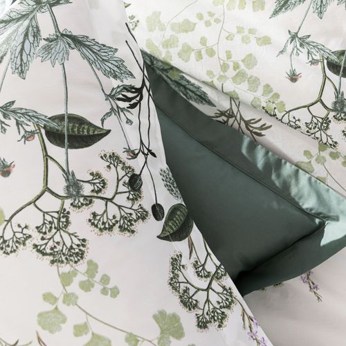 Housse De Couette 260x240 Vert En Coton