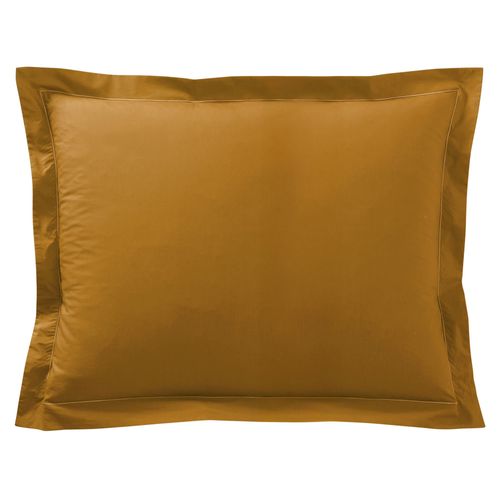 Taie Volant 50x70 Marron Bronze En Coton