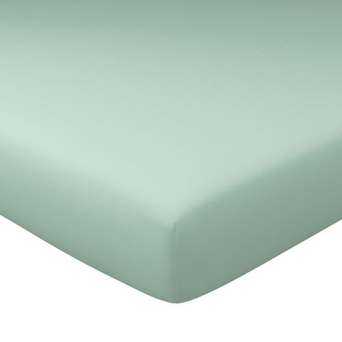 Drap-housse Grand Bonnet 160x200x32 Vert Céladon En Coton