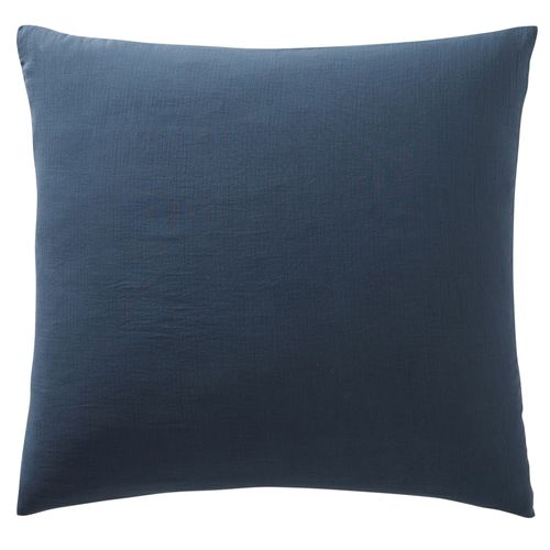 Taie Sac 65x65 Bleu Denim En Coton